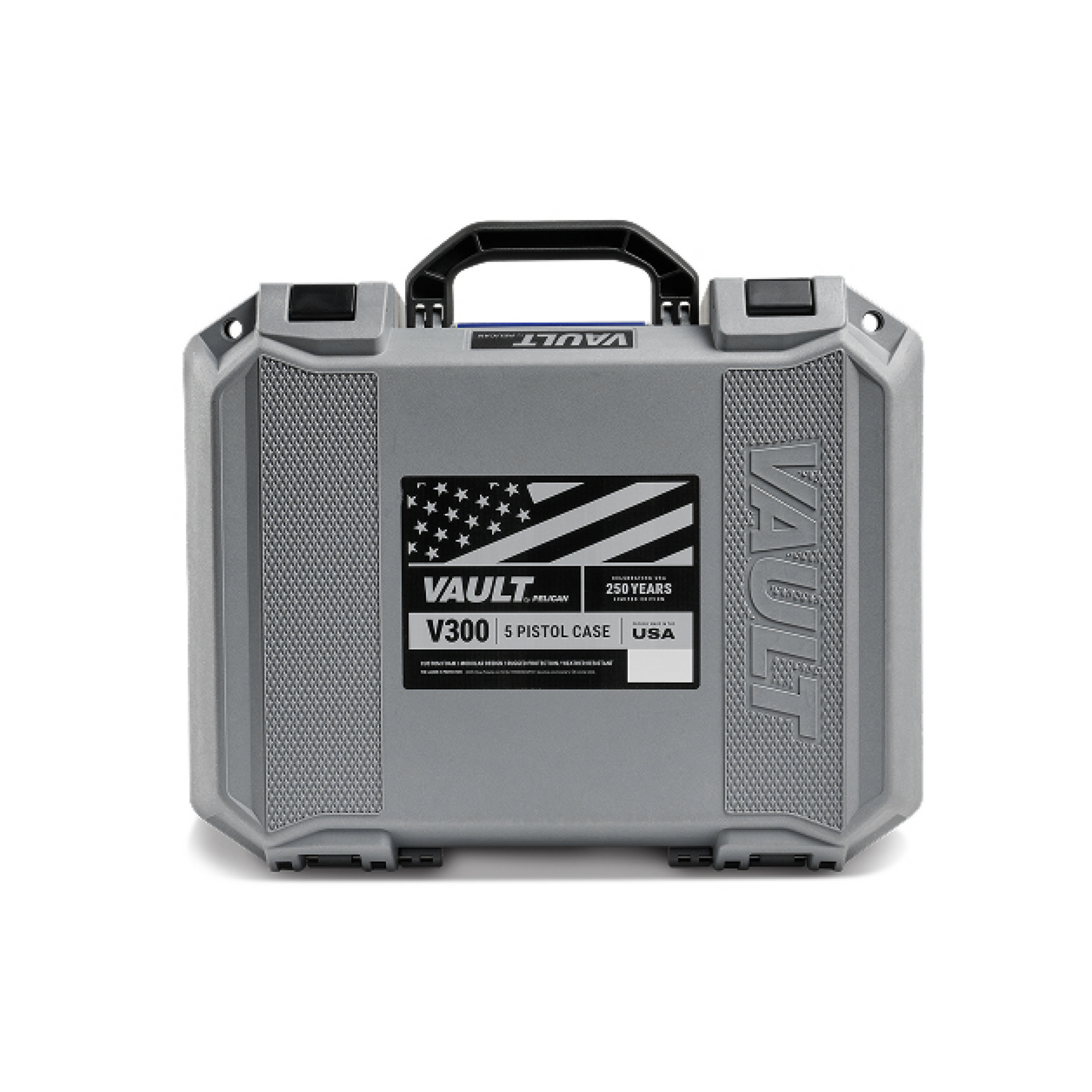 Pelican V300 Vault 5-Pistol Case, America 250 Collection, Gray