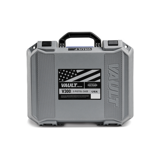 Pelican V300 Vault 5-Pistol Case, America 250 Collection, Gray