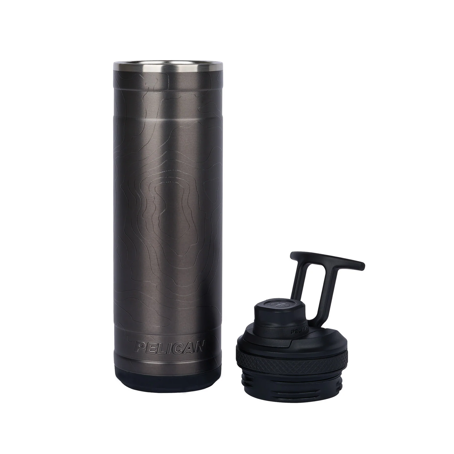 Pelican 26oz Pacific Chug Water Bottle w/ Topographical Design